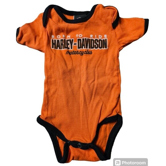 Harley Davidson Baby Onesie 3-6 months - Picture 2 of 7